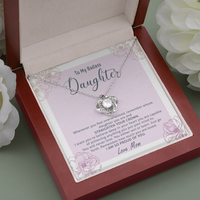 Thumbnail for to my badass daughter, i want you to believe deep in your heart the love knot necklace