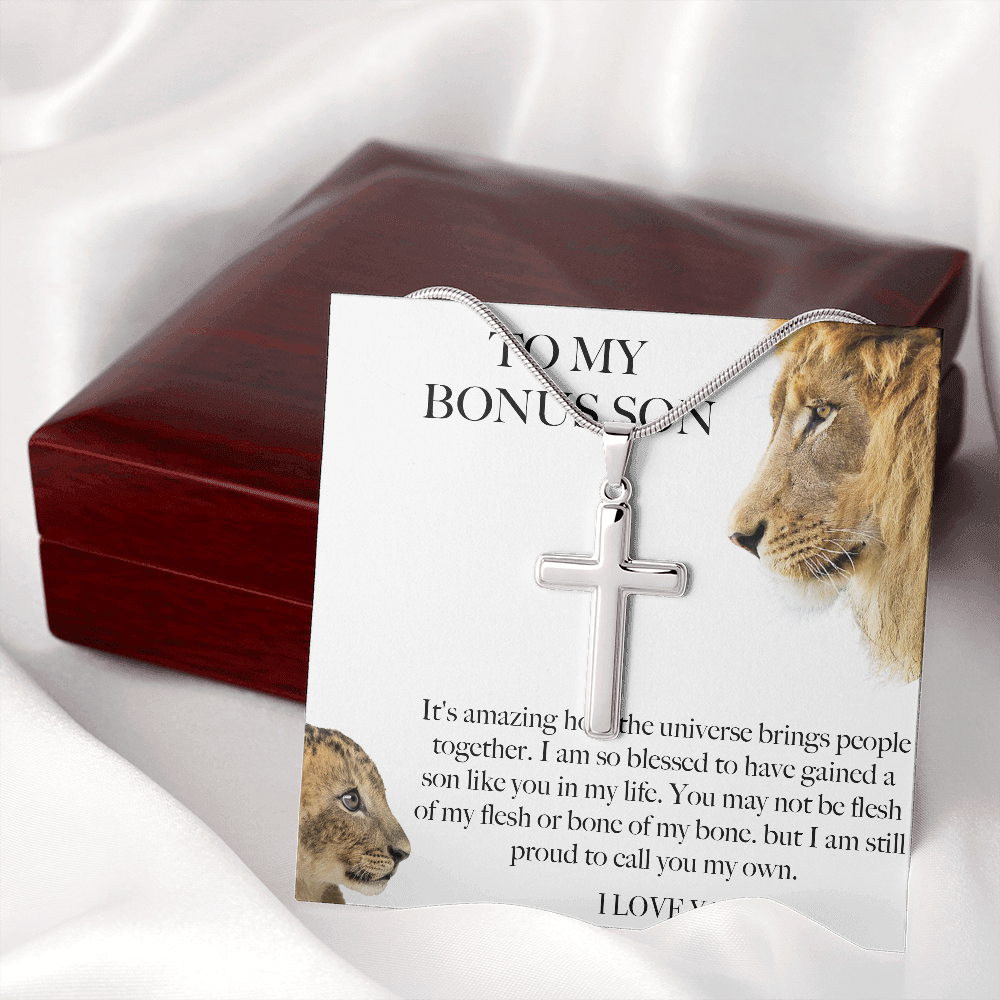 Bonus Son Gift From Bonus Mom/ Bonus Dad, Birthday Gift For Bonus Son Stepson Christmas Gift