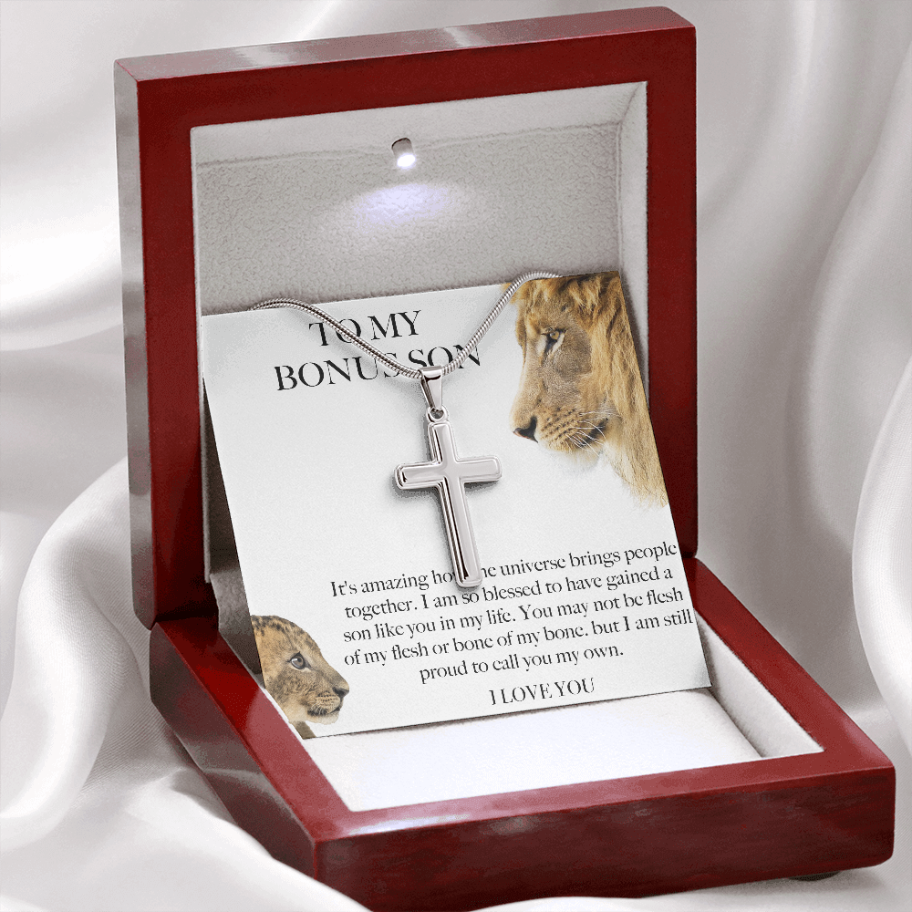 Bonus Son Gift From Bonus Mom/ Bonus Dad, Birthday Gift For Bonus Son Stepson Christmas Gift