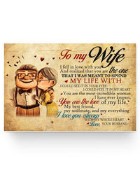 Thumbnail for Carl and Ellie, to My Wife, I Love You with My Whole Heart, Unframed Paper Posters Family Friend Gift Unisex, Awesome Birthday Perfect Happy Birthday Gift Decor Bedroom & Living