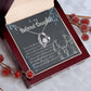 To My Daughter Necklace From Mom & Dad – Heartfelt Gift with Loving Message, Perfect for Birthday, Christmas, Graduation, and Special Milestones