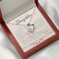 To My Beautiful Daughter Necklace from Mom – Perfect Gift for Birthday, Christmas, and Graduation – Special Gifts for Stepdaughter from Stepmom & Stepdad
