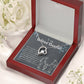 To My Daughter Necklace From Mom & Dad – Heartfelt Gift with Loving Message, Perfect for Birthday, Christmas, Graduation, and Special Milestones