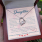 To My Beautiful Daughter Necklace from Mom – Perfect Gift for Birthday, Christmas, and Graduation – Special Gifts for Stepdaughter from Stepmom & Stepdad