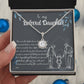 To My Daughter Necklace From Mom & Dad – Heartfelt Gift with Loving Message, Perfect for Birthday, Christmas, Graduation, and Special Milestones
