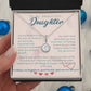 To My Beautiful Daughter Necklace from Mom – Perfect Gift for Birthday, Christmas, and Graduation – Special Gifts for Stepdaughter from Stepmom & Stepdad