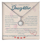 To My Beautiful Daughter Necklace from Mom – Perfect Gift for Birthday, Christmas, and Graduation – Special Gifts for Stepdaughter from Stepmom & Stepdad