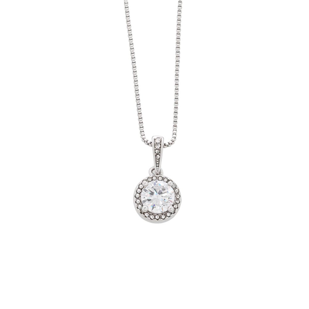 To My Daughter Necklace From Mom & Dad – Heartfelt Gift with Loving Message, Perfect for Birthday, Christmas, Graduation, and Special Milestones