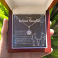 To My Daughter Necklace From Mom & Dad – Heartfelt Gift with Loving Message, Perfect for Birthday, Christmas, Graduation, and Special Milestones