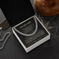 To My Son Necklace From Dad – Heartfelt Gift from Mom with Loving Message, Perfect Birthday Gifts for Son and Adult Sons from Parents