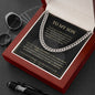 To My Son Necklace From Dad – Heartfelt Gift from Mom with Loving Message, Perfect Birthday Gifts for Son and Adult Sons from Parents
