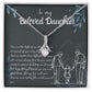 To My Daughter Necklace From Mom & Dad – Heartfelt Gift with Loving Message, Perfect for Birthday, Christmas, Graduation, and Special Milestones
