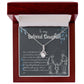 To My Daughter Necklace From Mom & Dad – Heartfelt Gift with Loving Message, Perfect for Birthday, Christmas, Graduation, and Special Milestones