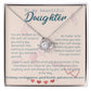 To My Beautiful Daughter Necklace from Mom – Perfect Gift for Birthday, Christmas, and Graduation – Special Gifts for Stepdaughter from Stepmom & Stepdad