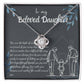 To My Daughter Necklace From Mom & Dad – Heartfelt Gift with Loving Message, Perfect for Birthday, Christmas, Graduation, and Special Milestones