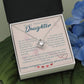 To My Beautiful Daughter Necklace from Mom – Perfect Gift for Birthday, Christmas, and Graduation – Special Gifts for Stepdaughter from Stepmom & Stepdad