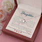 To My Beautiful Daughter Necklace from Mom – Perfect Gift for Birthday, Christmas, and Graduation – Special Gifts for Stepdaughter from Stepmom & Stepdad