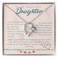 To My Beautiful Daughter Necklace from Mom – Perfect Gift for Birthday, Christmas, and Graduation – Special Gifts for Stepdaughter from Stepmom & Stepdad