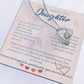 To My Beautiful Daughter Necklace from Mom – Perfect Gift for Birthday, Christmas, and Graduation – Special Gifts for Stepdaughter from Stepmom & Stepdad