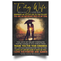 Thumbnail for Customized To My Wife Vertical Poster  Nice Gifts For Wife Anniversary  Posters Birthday Perfect Happy Birthday Gift Decor Bedroom, Living Room Print High Quality