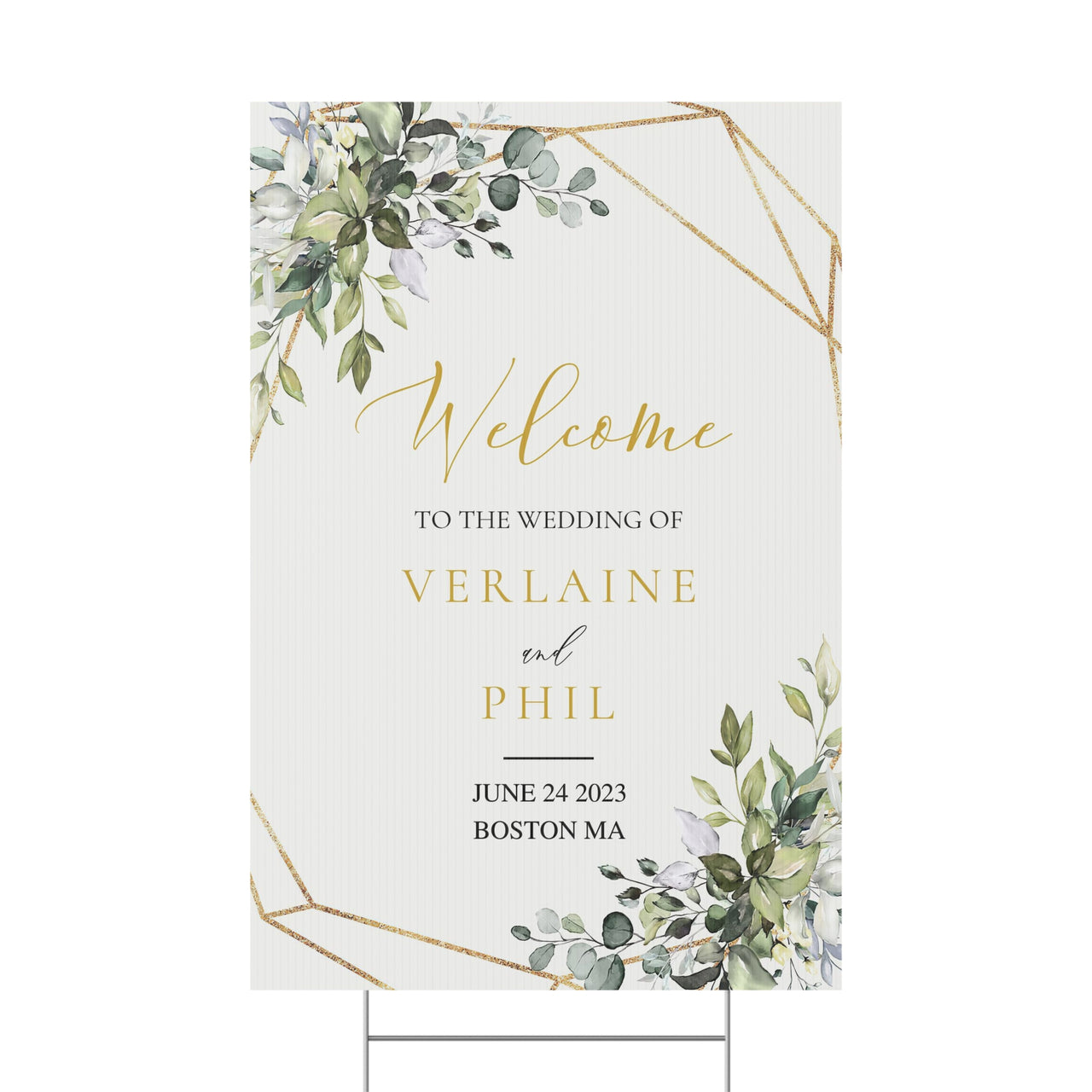 114-1913937-1129041 Size 24x36 One Side With Stand Yard Sign Stand
