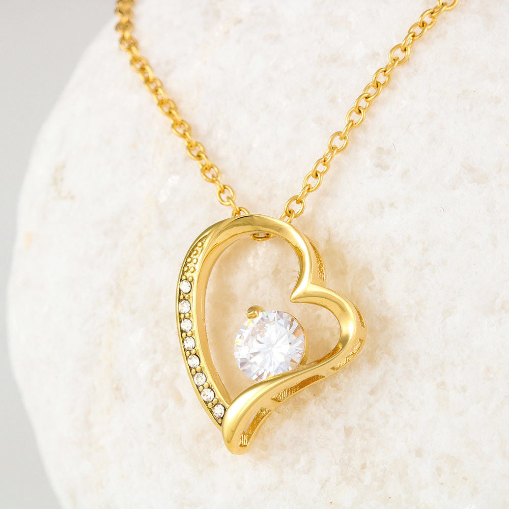 Husband to Wife Last Breath Story Card - Forever Love Symbol Necklace - Gifts Ideas for Wife from Husband