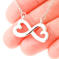 Thumbnail for AZTeam Personalized Interlocked Heart Necklace - to My Future Wife - When I Looked Into Your Eyes Best Birthday Gift for Your On Birthday, Christmas