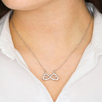 Thumbnail for AZTeam Personalized Interlocked Heart Necklace - to My Future Wife - When I Looked Into Your Eyes Best Birthday Gift for Your On Birthday, Christmas