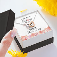 Thumbnail for I’d Shank A Bitch For You Right In The Kidney Interlocking Hearts Necklace – Best Friend Gift Necklace; Gift for Birthday,Christmas,Valentine's Day,Mother's day,Father's Day,Thanksgiving