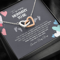 Thumbnail for To My Mommy To Be, Never-ending Love From Baby Bump Necklace