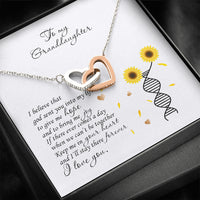 Thumbnail for custom Interlocked Heart Necklace To My Granddaughter Keep Me In Your Heart, Gifts For Granddaughter From Grandmother, granddaughter Birthday, Gifts for girl, Gifts for her, Gifts for woman Birthday