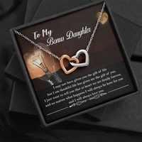 Thumbnail for Personalized to My Bonus Daughter Necklace, Bonus Daughter Gift  ver 01