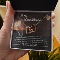 Thumbnail for Personalized to My Bonus Daughter Necklace, Bonus Daughter Gift  ver 01
