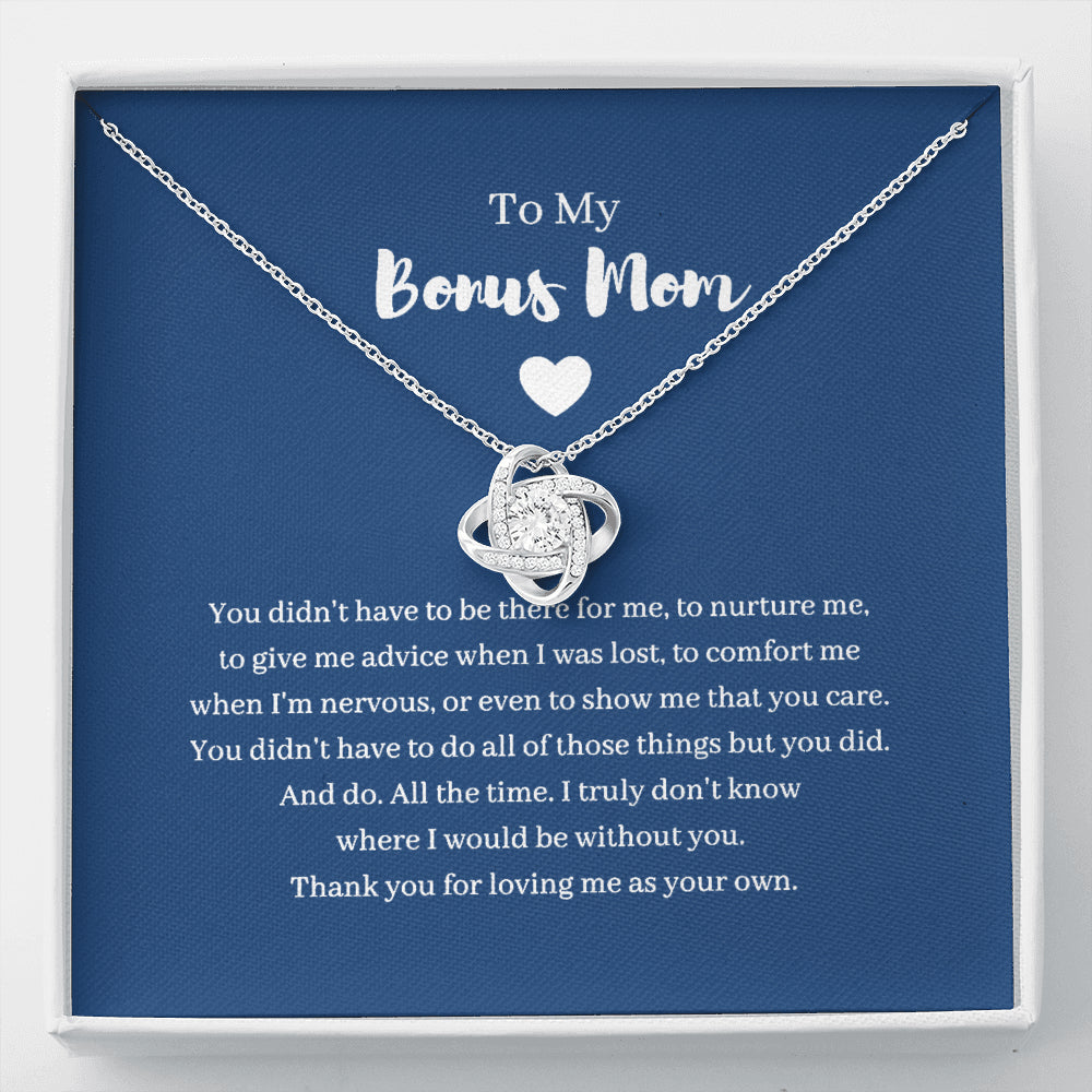Bonus Mom Gift, Mother's Day Gift for Step Mom, Stepmother Necklace, Second Mom ,Adoptive Mom, Foster Mom Gift, Birthday Stepmom, Christmas  Kc2nf-567
