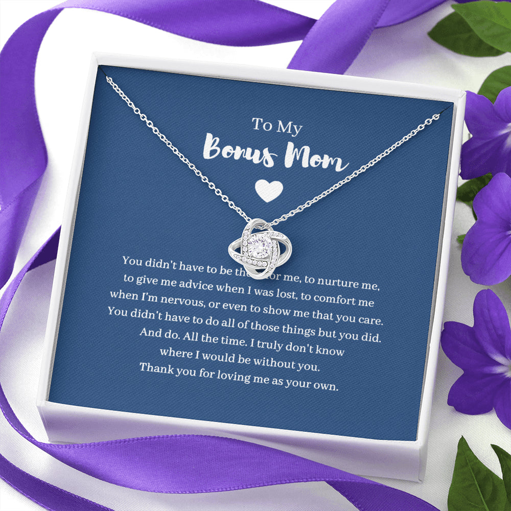 Bonus Mom Gift, Mother's Day Gift for Step Mom, Stepmother Necklace, Second Mom ,Adoptive Mom, Foster Mom Gift, Birthday Stepmom, Christmas  Kc2nf-567