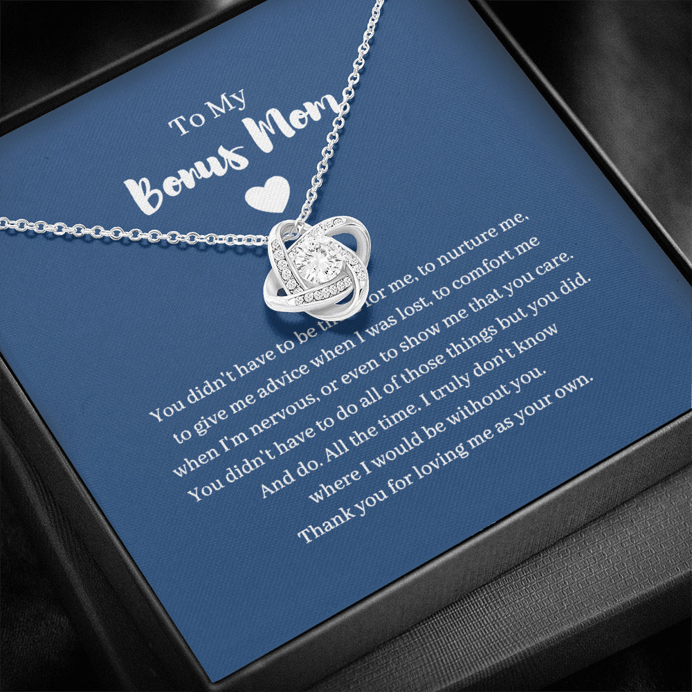 Bonus Mom Gift, Mother's Day Gift for Step Mom, Stepmother Necklace, Second Mom ,Adoptive Mom, Foster Mom Gift, Birthday Stepmom, Christmas  Kc2nf-567