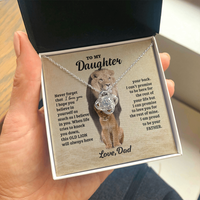 Thumbnail for to My Daughter Necklace, Never Forgrt That I Love You Father Daughter Necklace, Father to Daughter Birthday Gift, Gifts to Daughter from Dad, Meaningful Gifts, Thoughtful Gifts for Daughter