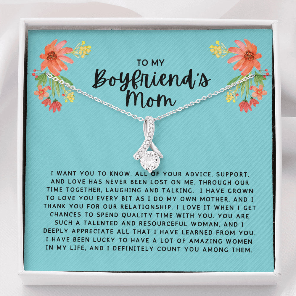Gift to My Boyfriend's Mom Necklace with Gift Box 75