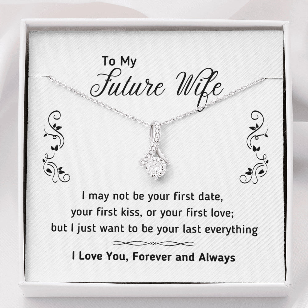 On Cloud Nine Gifts To My Future Wife Alluring Beauty Necklace with Message Card and Gift Box Included. Gift for Girlfriend or Fiance