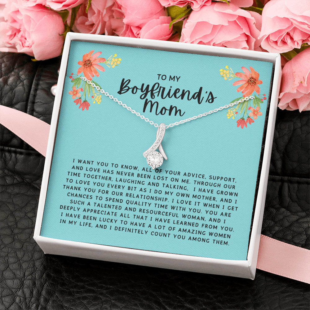Gift to My Boyfriend's Mom Necklace with Gift Box 75