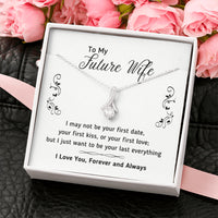 Thumbnail for On Cloud Nine Gifts To My Future Wife Alluring Beauty Necklace with Message Card and Gift Box Included. Gift for Girlfriend or Fiance