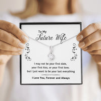 Thumbnail for On Cloud Nine Gifts To My Future Wife Alluring Beauty Necklace with Message Card and Gift Box Included. Gift for Girlfriend or Fiance