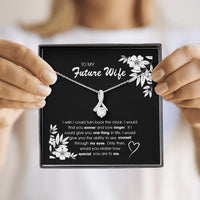 Thumbnail for On Cloud Nine Gifts To My Future Wife Find You Sooner Alluring Beauty Necklace with Message Card and Gift Box Included. Gift for Girlfriend or Fiance.