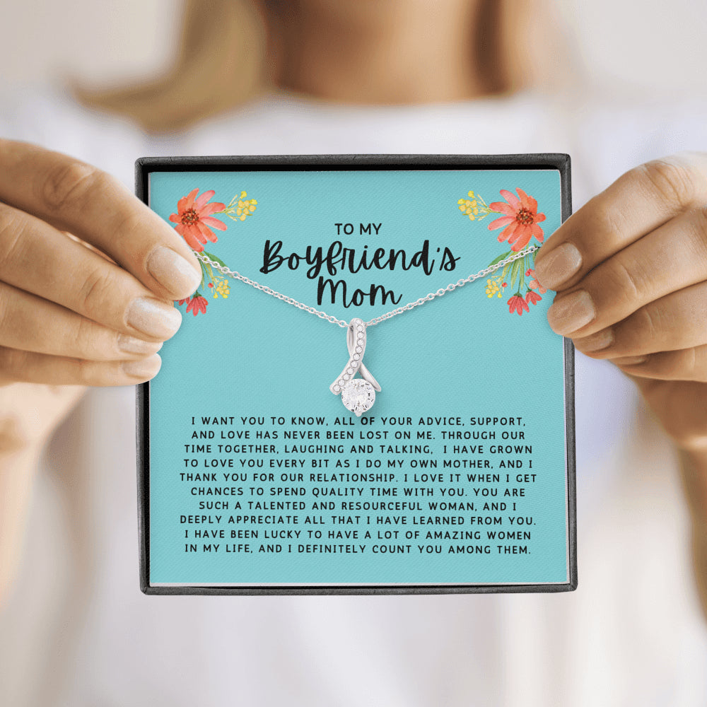 Gift to My Boyfriend's Mom Necklace with Gift Box 75