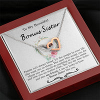 Thumbnail for Pendants Bonus Sister Necklace, Bonus Sister Gift, Gift for Bonus Sister, Birthday Gift for Bonus Sister, Sister in Law Gift, Sister of The Groom, You're My New Sister an Also My Friend