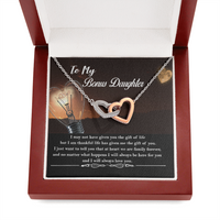 Thumbnail for Personalized to My Bonus Daughter Necklace, Bonus Daughter Gift  ver 01