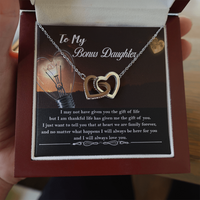 Thumbnail for Personalized to My Bonus Daughter Necklace, Bonus Daughter Gift  ver 01
