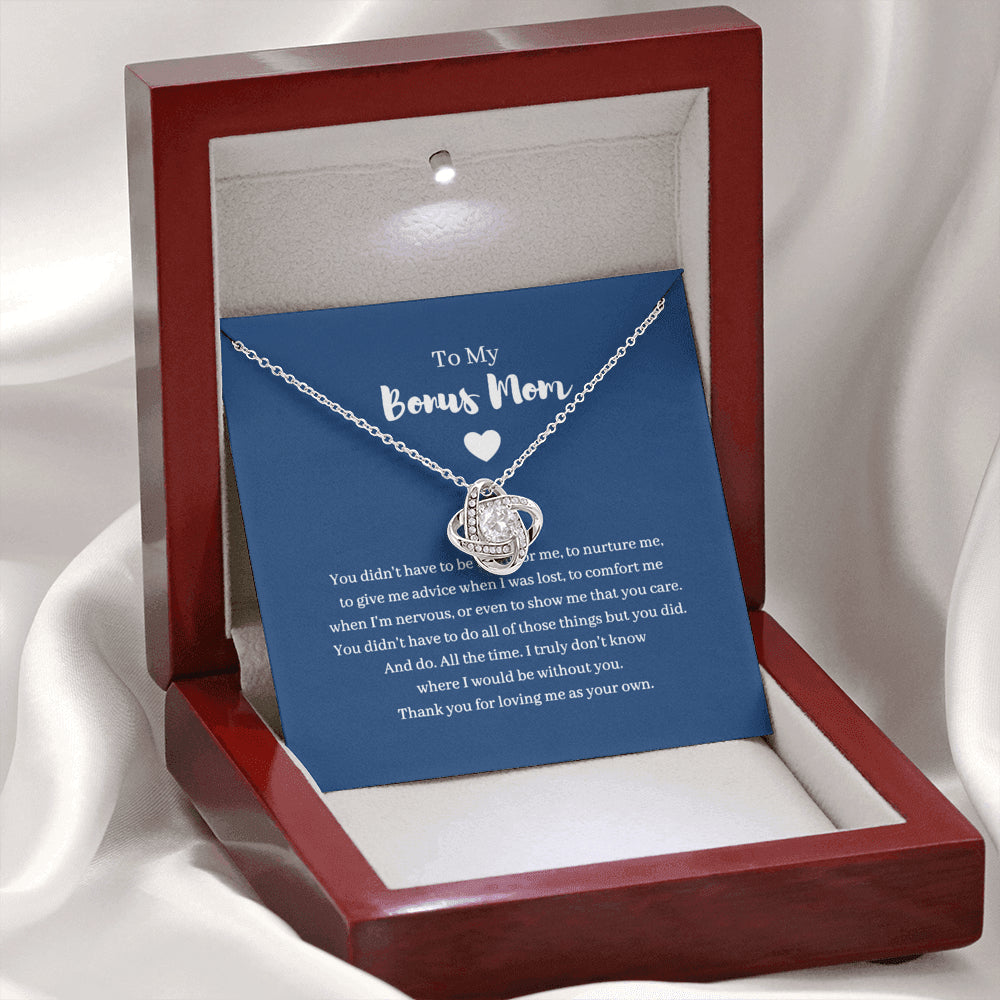 Bonus Mom Gift, Mother's Day Gift for Step Mom, Stepmother Necklace, Second Mom ,Adoptive Mom, Foster Mom Gift, Birthday Stepmom, Christmas  Kc2nf-567