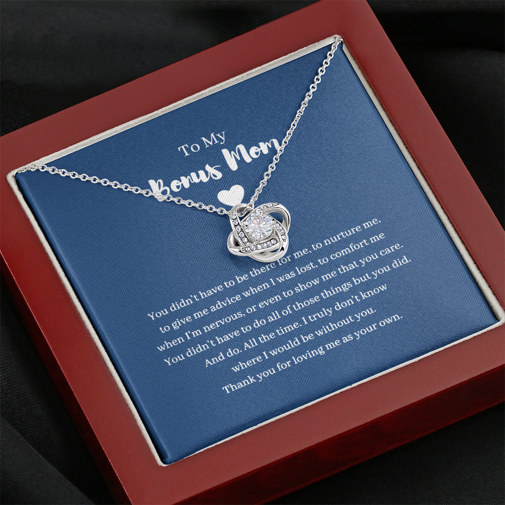 Bonus Mom Gift, Mother's Day Gift for Step Mom, Stepmother Necklace, Second Mom ,Adoptive Mom, Foster Mom Gift, Birthday Stepmom, Christmas  Kc2nf-567