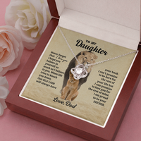 Thumbnail for to My Daughter Necklace, Never Forgrt That I Love You Father Daughter Necklace, Father to Daughter Birthday Gift, Gifts to Daughter from Dad, Meaningful Gifts, Thoughtful Gifts for Daughter